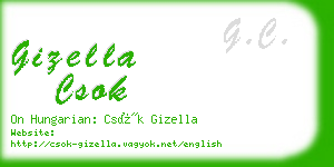 gizella csok business card